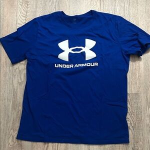 Under Armour Men's Blue Logo Tee